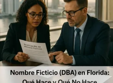Nombre Ficticio (DBA) en Florida: Qué Hace y Qué No Hace
