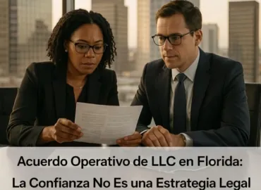 Acuerdo Operativo de LLC en Florida: Por qué ‘Confiamos el uno en el otro’ no es una estrategia