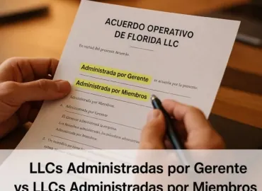 LLC Administrada por Gerentes vs por Miembros: Elija Mal, Pague Caro