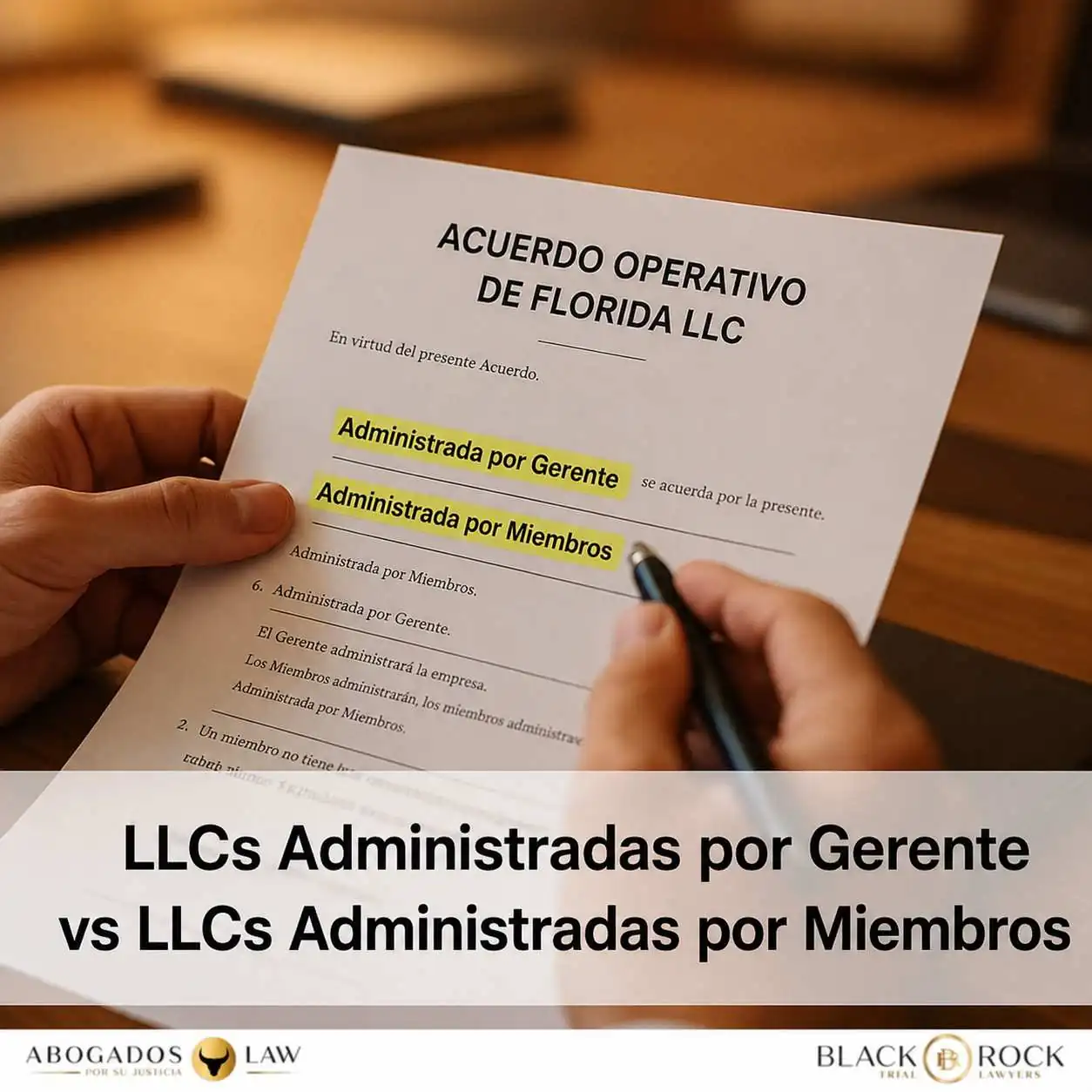 LLC Administrada por Gerentes vs por Miembros: Elija Mal, Pague Caro