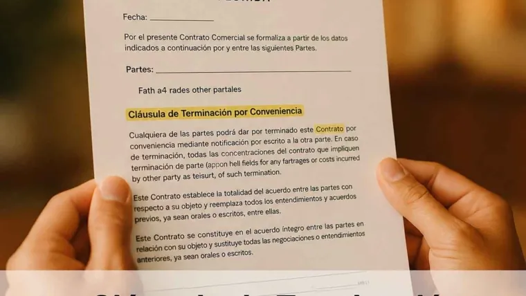 Terminación por Conveniencia: La Cláusula que Permite Salir Sin Complicaciones