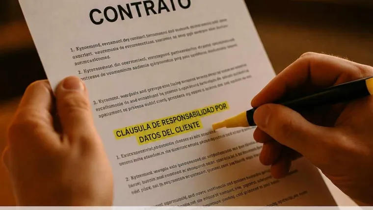 Datos Personales y Responsabilidad: La Cláusula Contractual para Información de Clientes