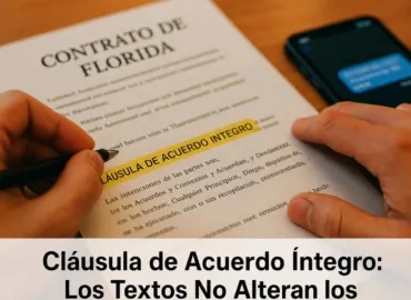 Cláusula de Acuerdo Completo: Por Qué Sus Mensajes de Texto No Cuentan
