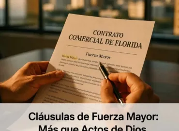 Fuerza Mayor No Es Solo ‘Actos de Dios’: Lo Que Los Empresarios de Florida Ignoran