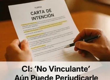 LOI (Carta de Intención): ‘No Vinculante’ Puede Perjudicarlo