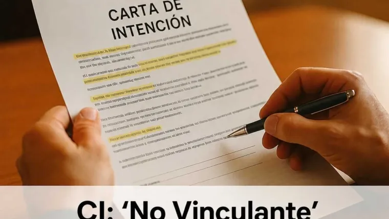 LOI (Carta de Intención): ‘No Vinculante’ Puede Perjudicarlo