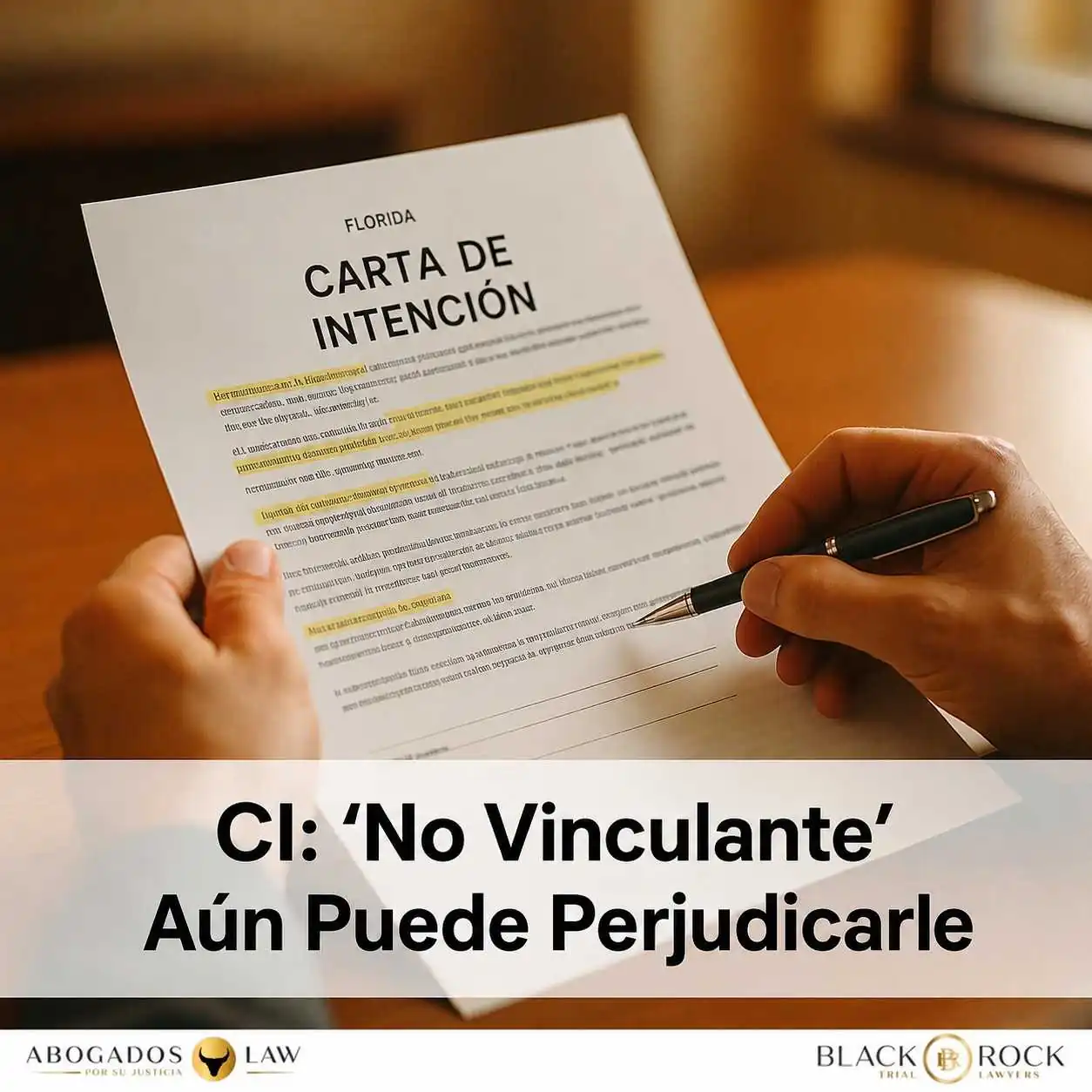 LOI (Carta de Intención): ‘No Vinculante’ Puede Perjudicarlo